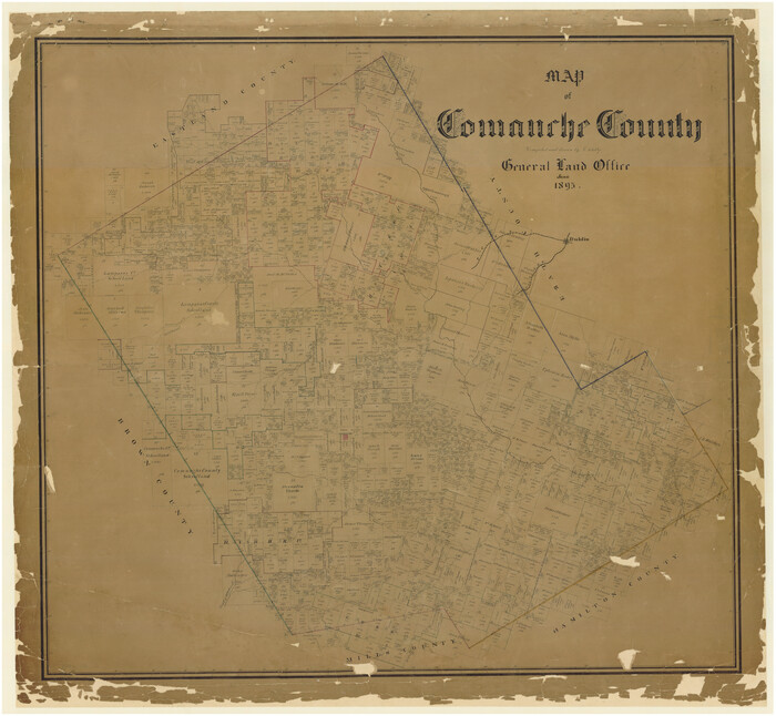 4735, Map of Comanche County, General Map Collection
