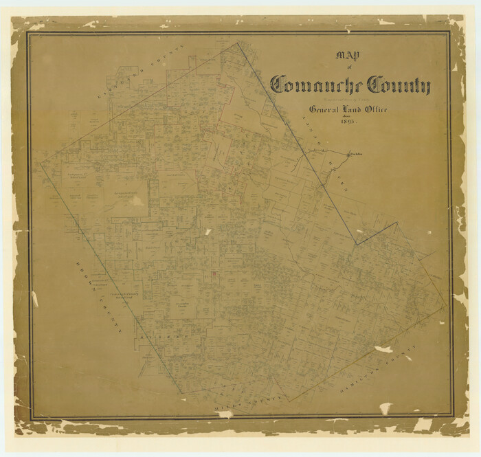 4735, Map of Comanche County, General Map Collection