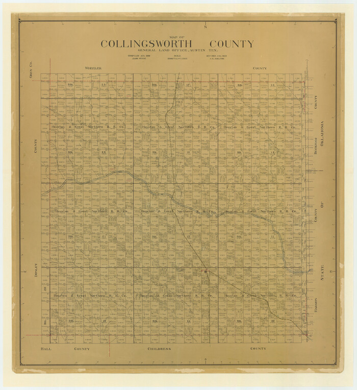4738, Map of Collingsworth County, General Map Collection