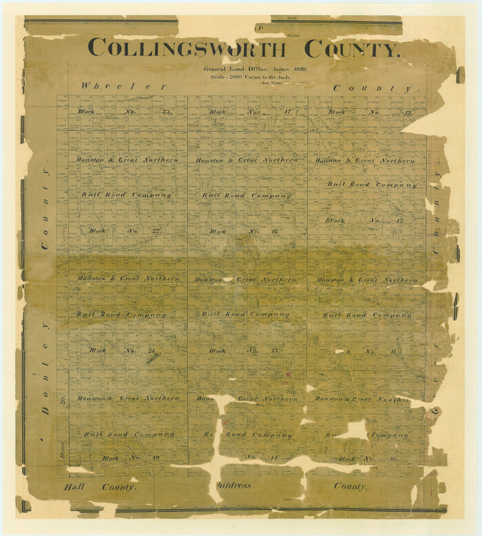 4739, Map of Collingsworth County, General Map Collection