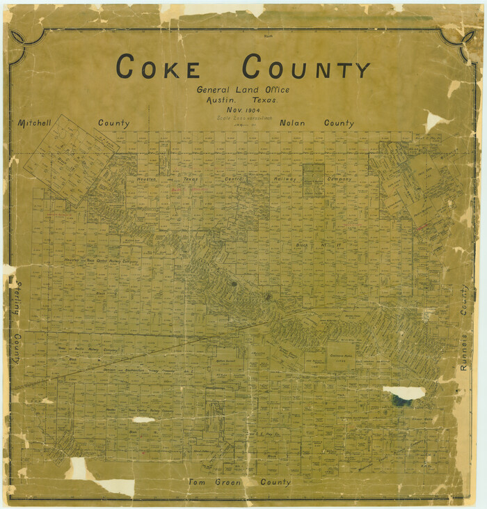 4742, Coke County, General Map Collection
