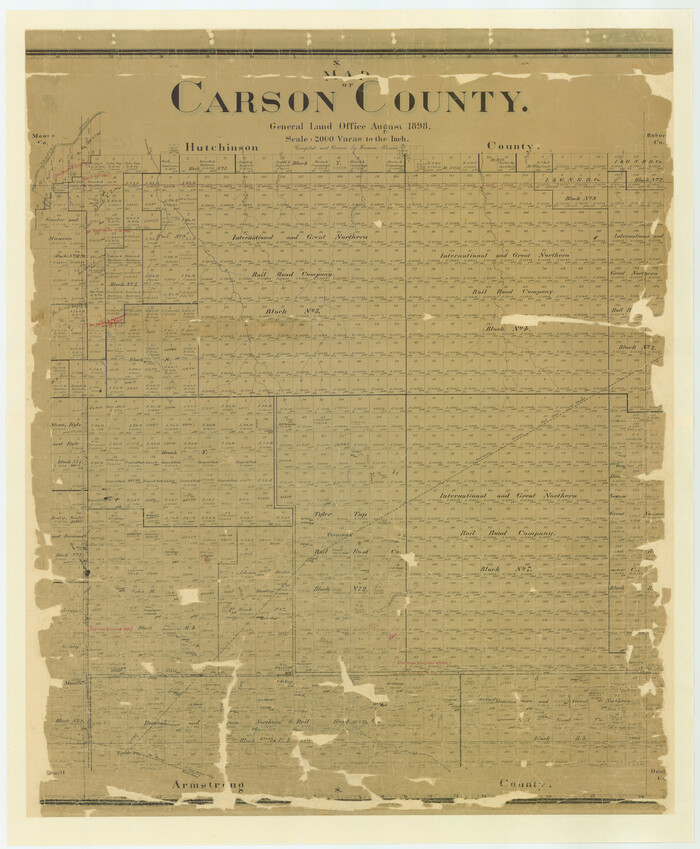4750, Map of Carson County, General Map Collection