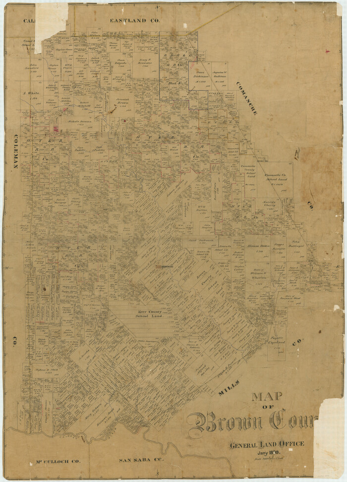 4754, Map of Brown County, General Map Collection