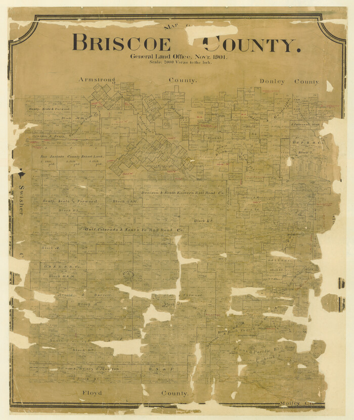 4758, Map of Briscoe County, General Map Collection