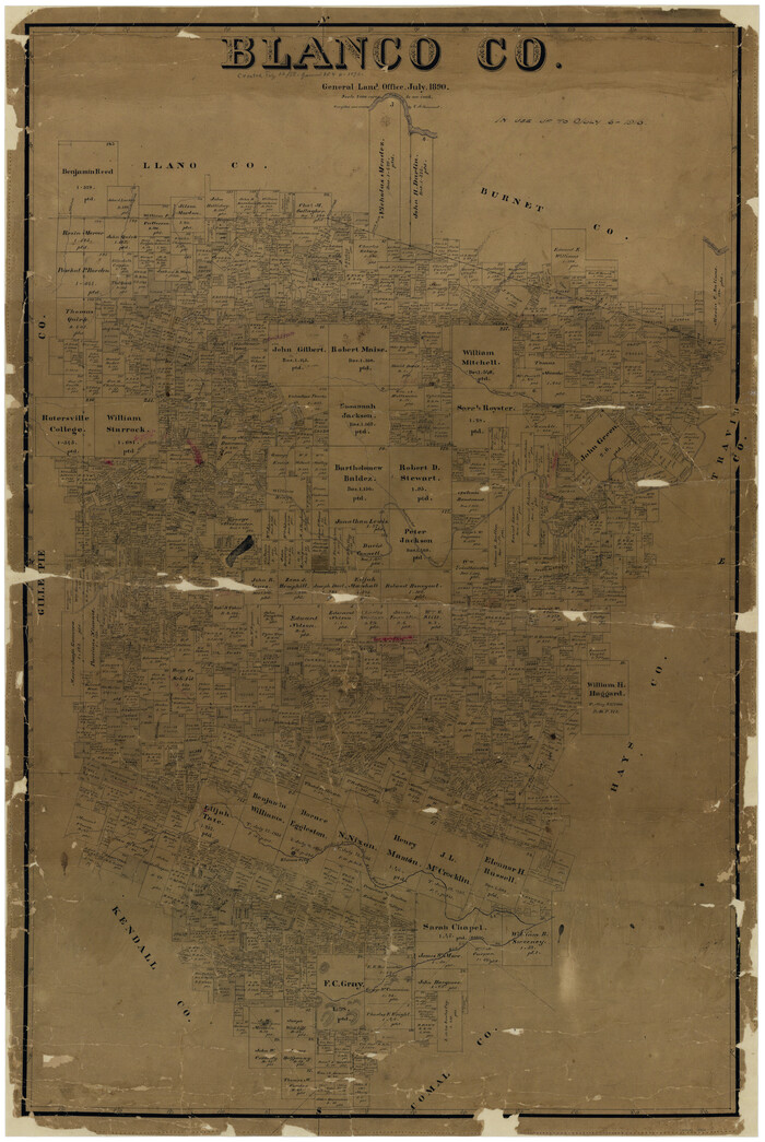 4764, Blanco Co., General Map Collection
