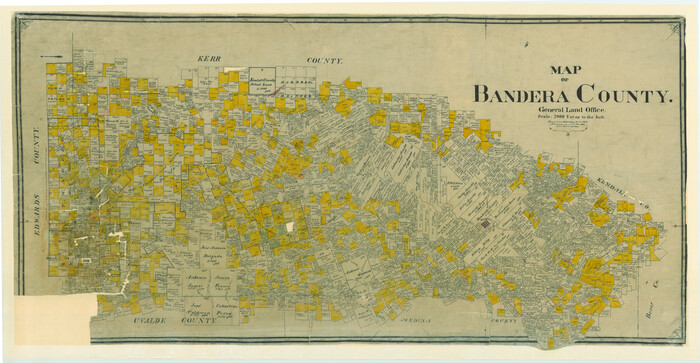 4771, Map of Bandera County, General Map Collection