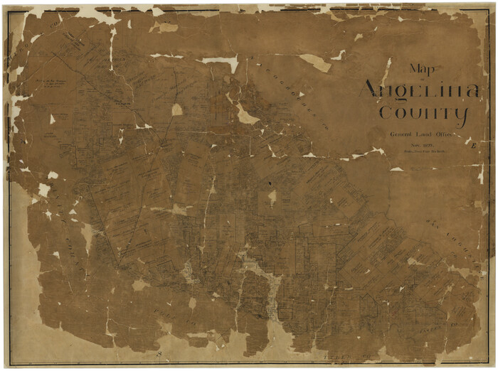 4777, Map of Angelina County, General Map Collection
