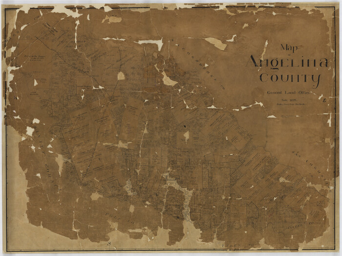 4777, Map of Angelina County, General Map Collection
