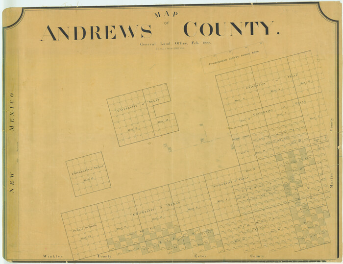 4780, Map of Andrews County, General Map Collection