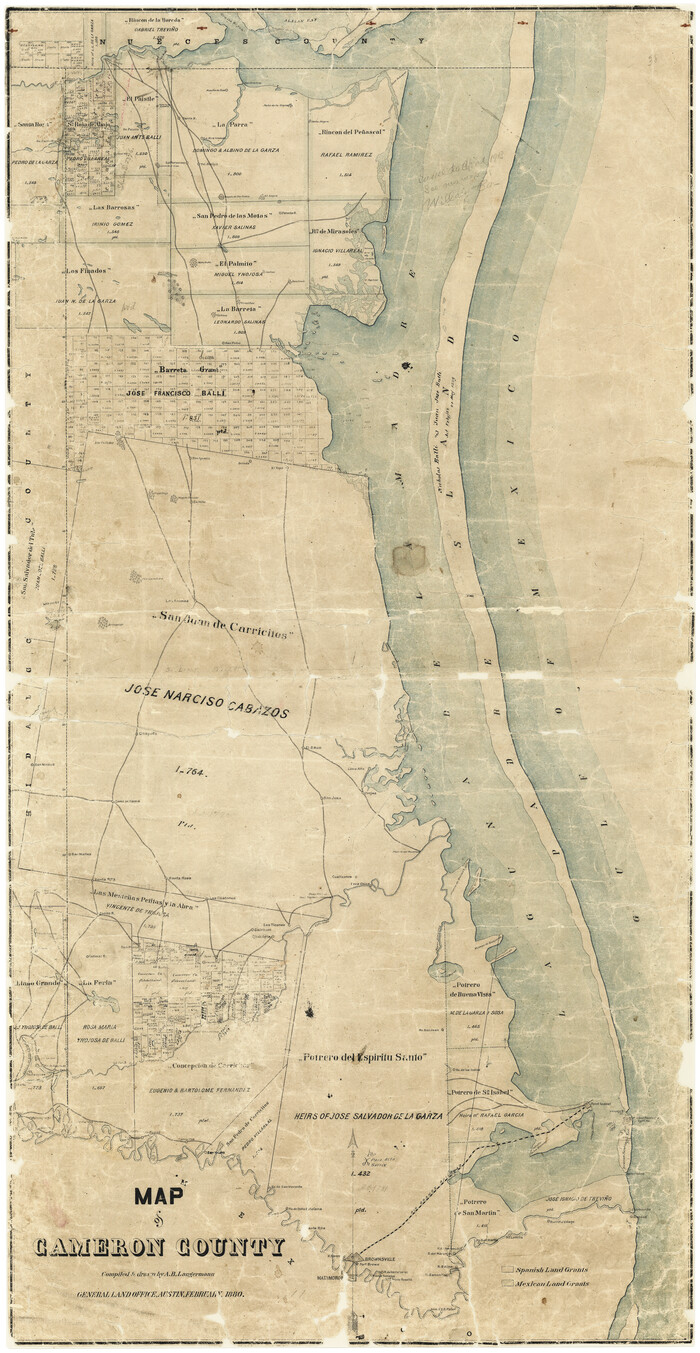4786, Map of Cameron County, General Map Collection

