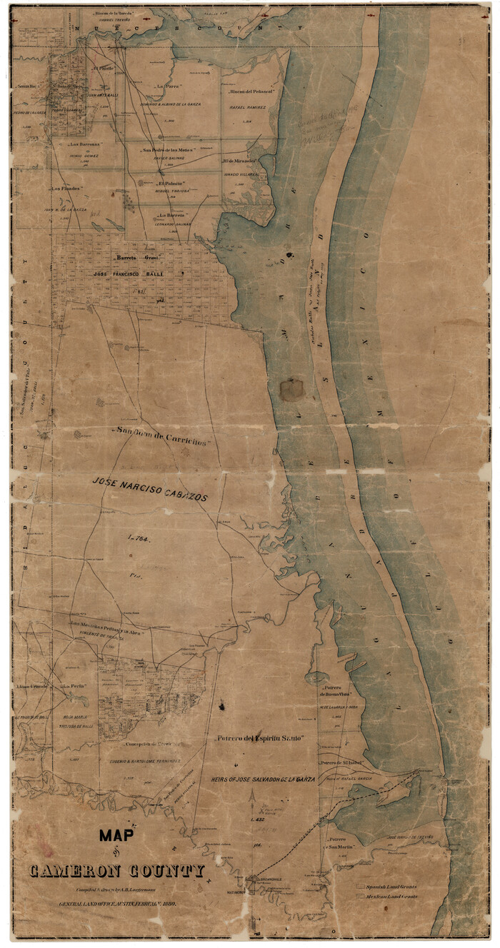 4786, Map of Cameron County, General Map Collection