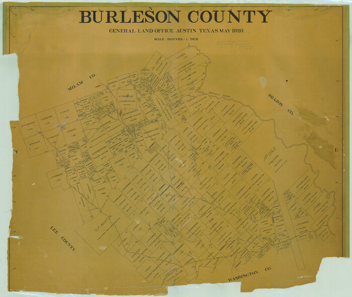 4790, Burleson County, General Map Collection
