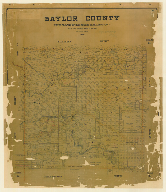 4797, Baylor County, General Map Collection