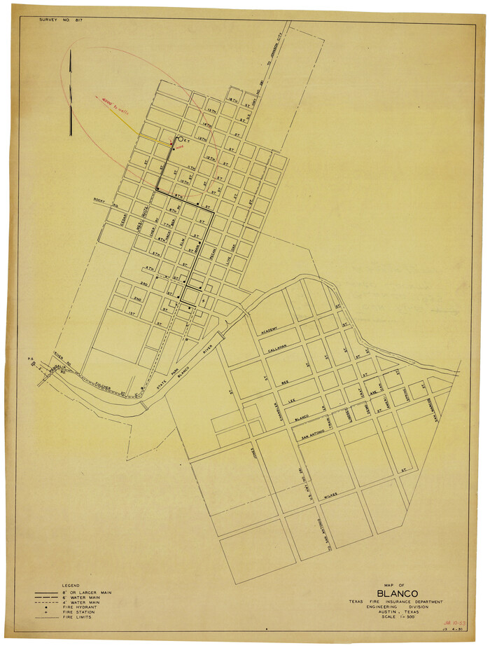 4822, Map of Blanco, General Map Collection