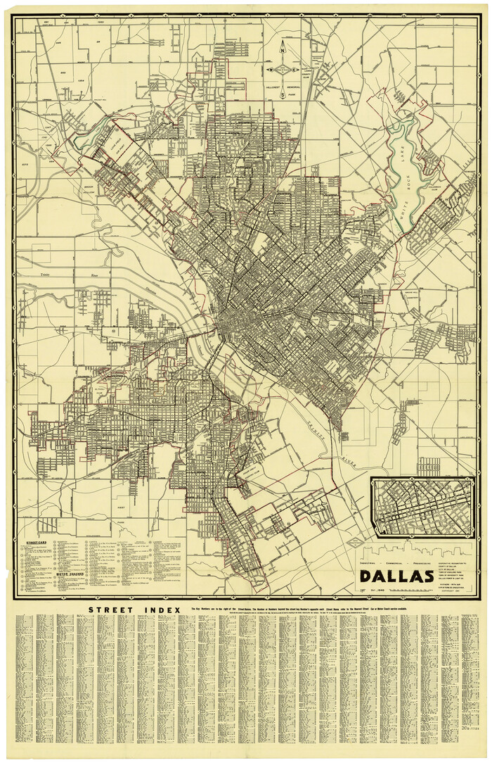 4825, Dallas, General Map Collection