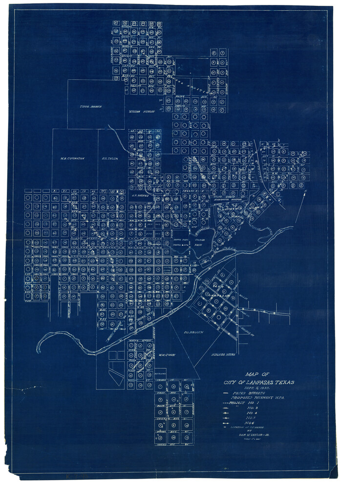 4827, Map of City of Lampasas, Texas, General Map Collection