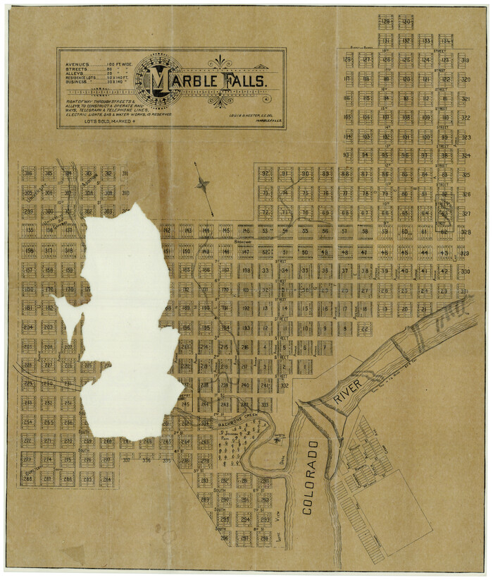 4831, Marble Falls, General Map Collection