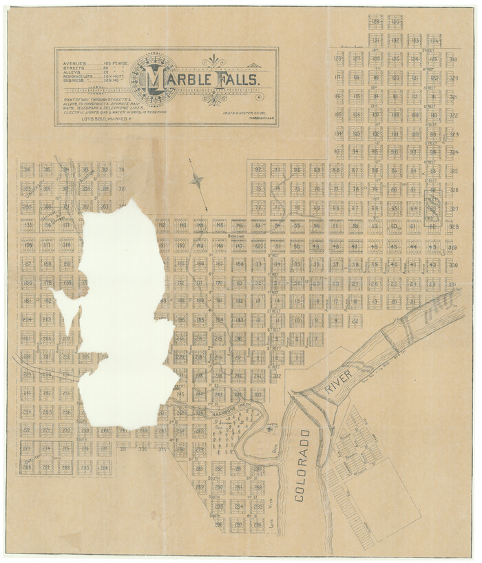 4831, Marble Falls, General Map Collection
