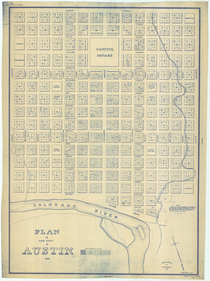 4837, Plan of the City of Austin, General Map Collection