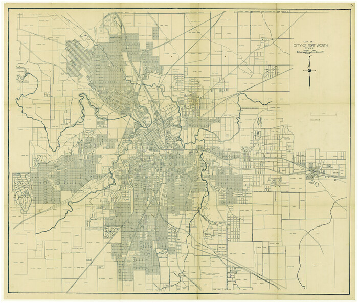 4839, Map of City of Fort Worth, Texas, General Map Collection