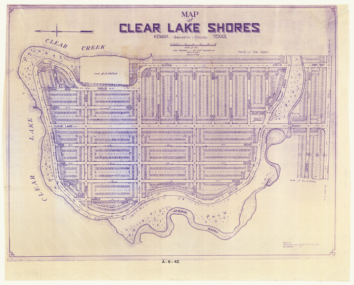4843, Map of Clear Lake Shores, General Map Collection
