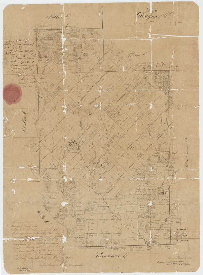 4856, Kaufman County Sketch File 3, General Map Collection