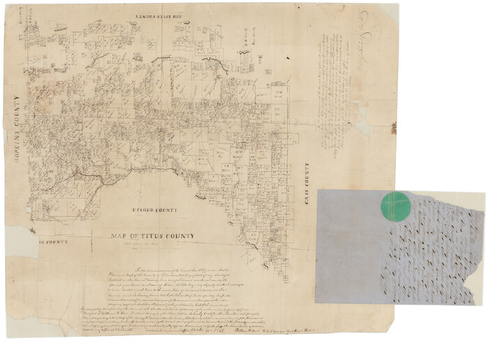 4857, Map of Titus County, General Map Collection
