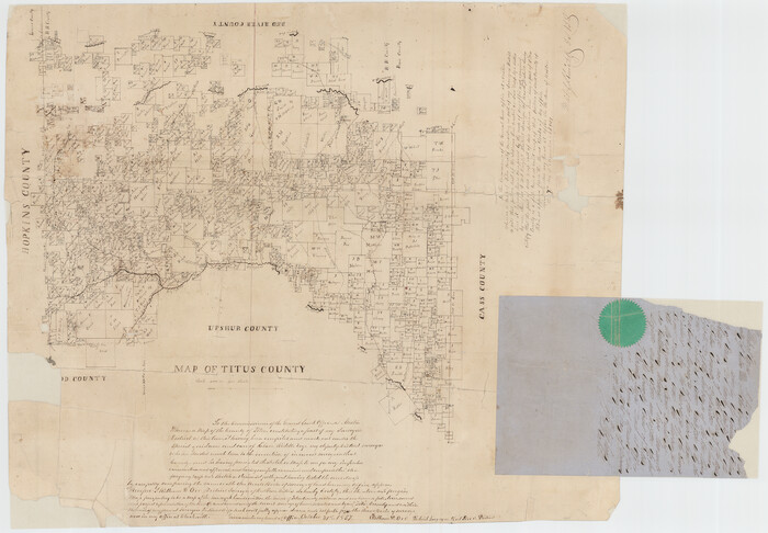 4857, Map of Titus County, General Map Collection