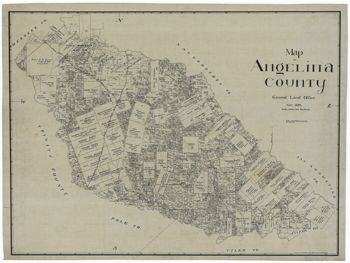 4868, Map of Angelina County, General Map Collection