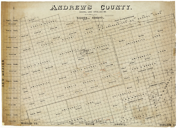 4872, Andrews County, General Map Collection