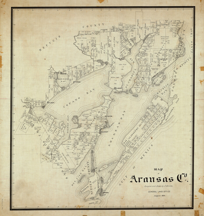 4874, Map of Aransas Co., General Map Collection
