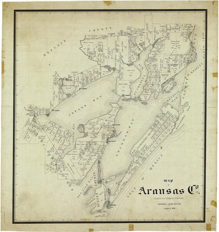4874, Map of Aransas Co., General Map Collection