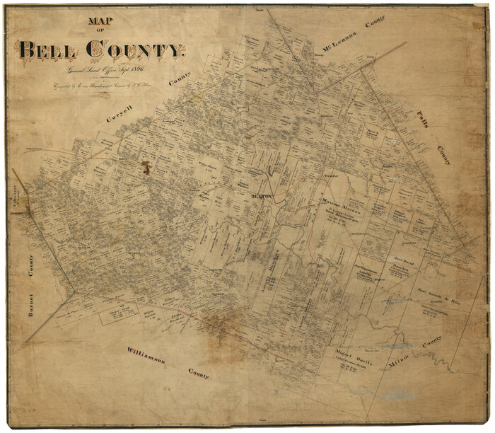4884, Map of Bell County, General Map Collection
