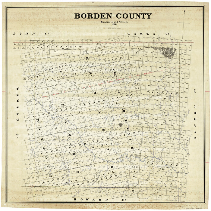 4887, Borden County, General Map Collection