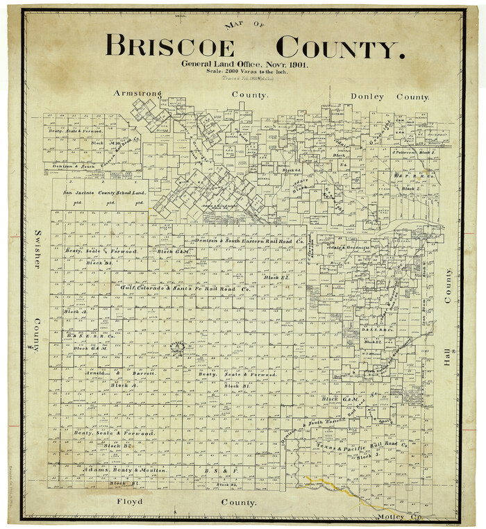 4893, Map of Briscoe County, General Map Collection