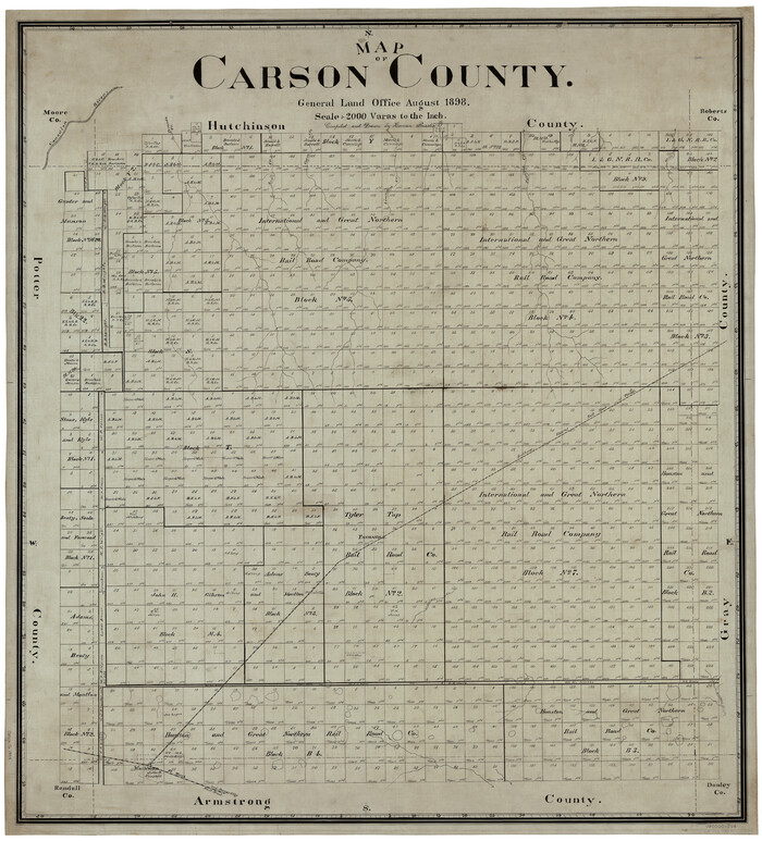 4904, Map of Carson County, General Map Collection