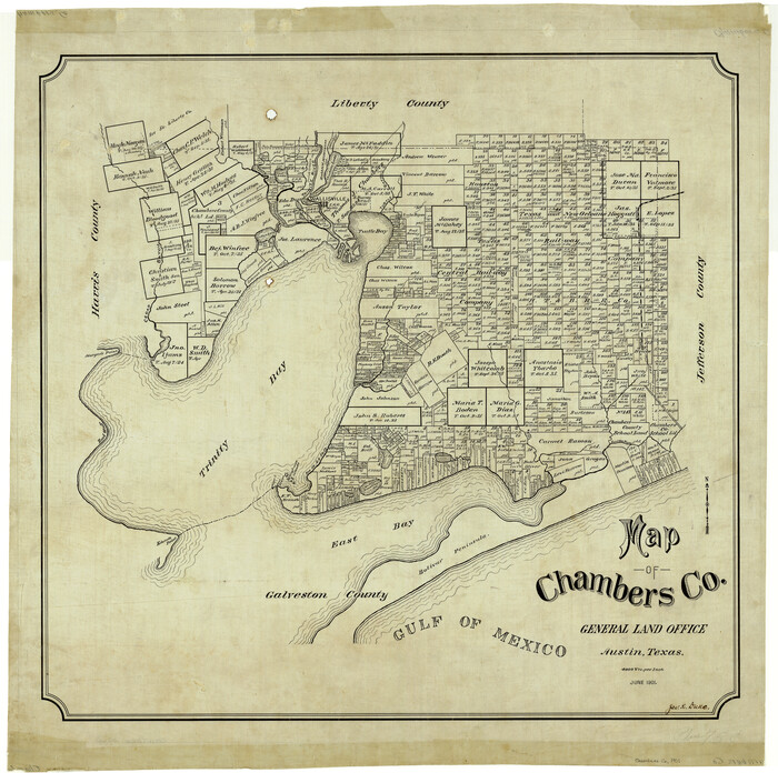 4907, Map of Chambers Co., General Map Collection