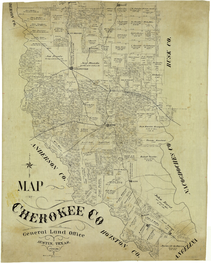 4908, Map of Cherokee Co., General Map Collection