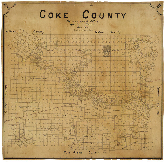 4912, Coke County, General Map Collection