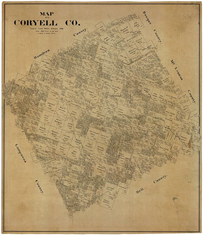 4921, Map of Coryell Co., General Map Collection
