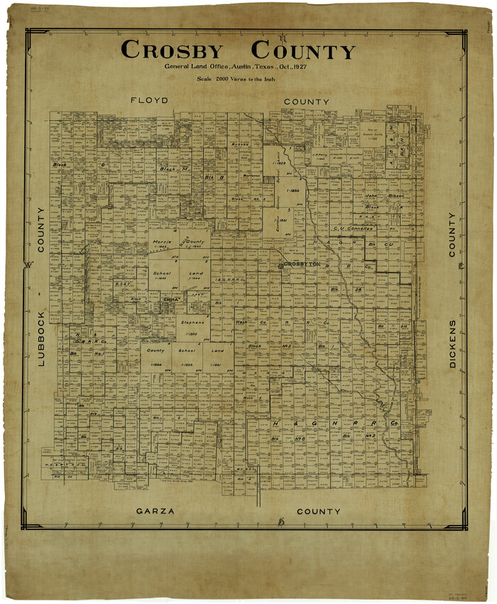 4925, Crosby County, General Map Collection
