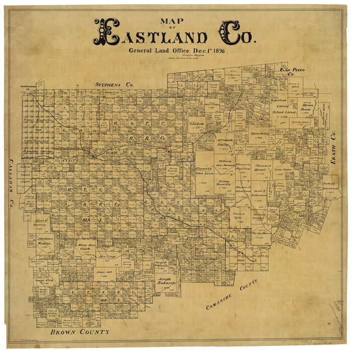 4937, Map of Eastland Co., General Map Collection