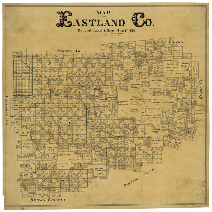 4937, Map of Eastland Co., General Map Collection
