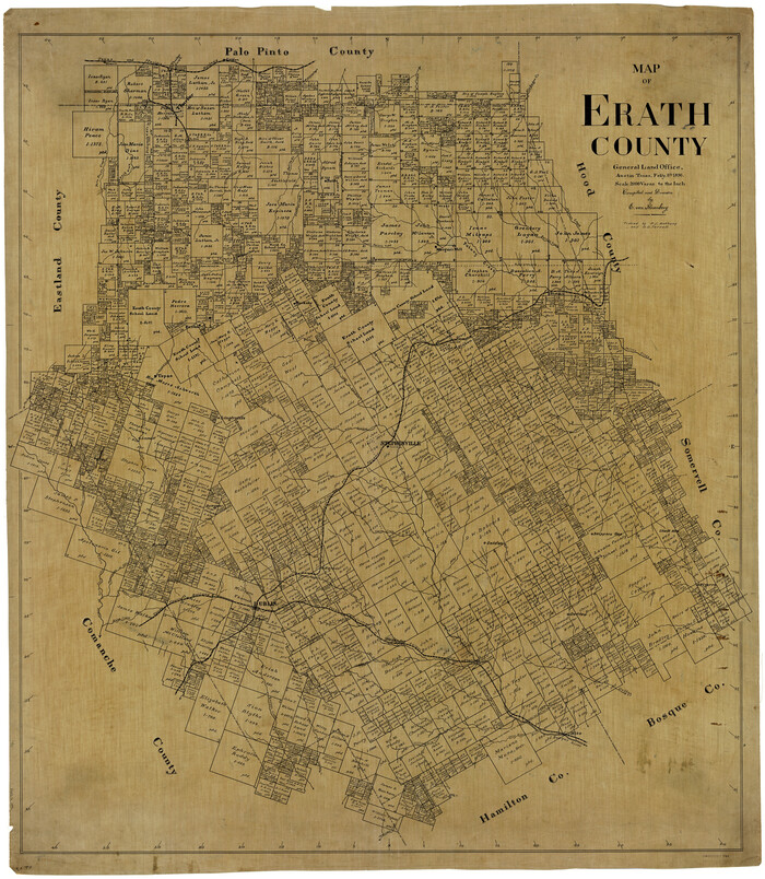 4943, Map of Erath County, General Map Collection