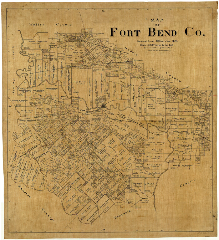 4949, Map of Fort Bend Co., General Map Collection