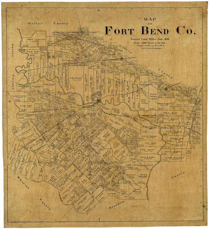 4949, Map of Fort Bend Co., General Map Collection