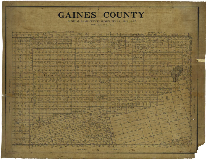 4953, Gaines County, General Map Collection
