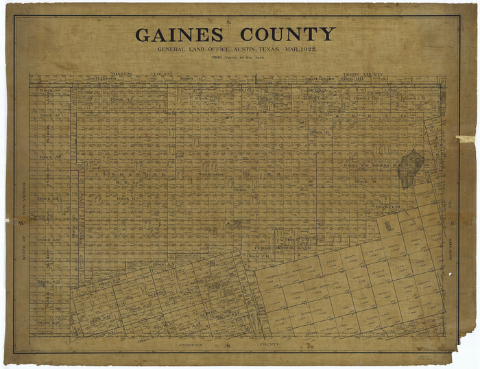 4953, Gaines County, General Map Collection