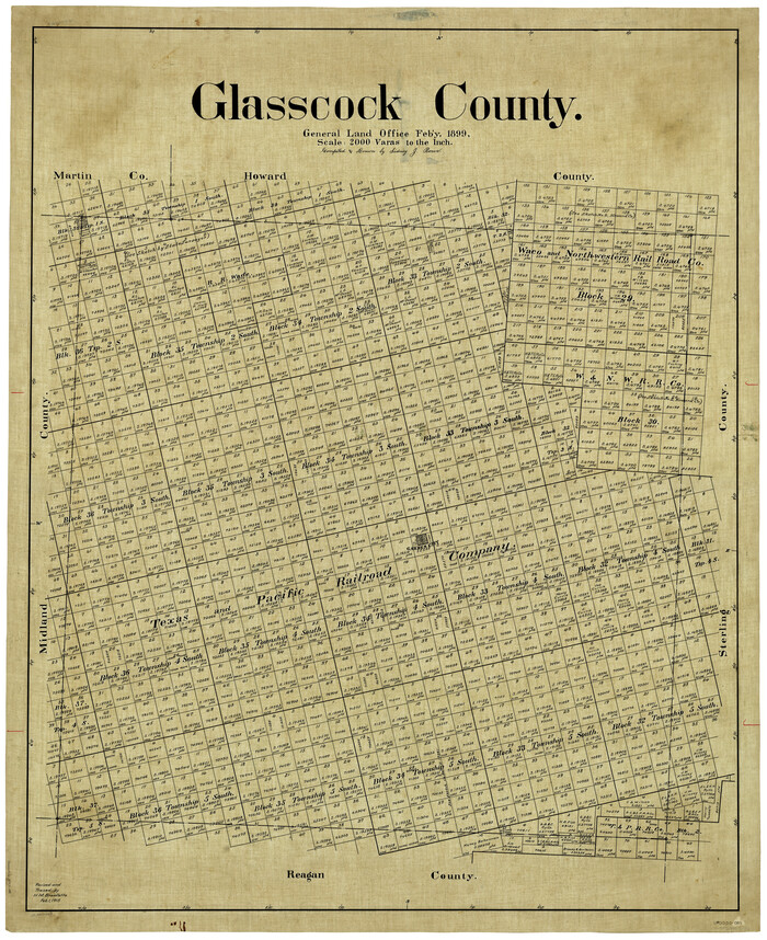 4957, Glasscock County, General Map Collection