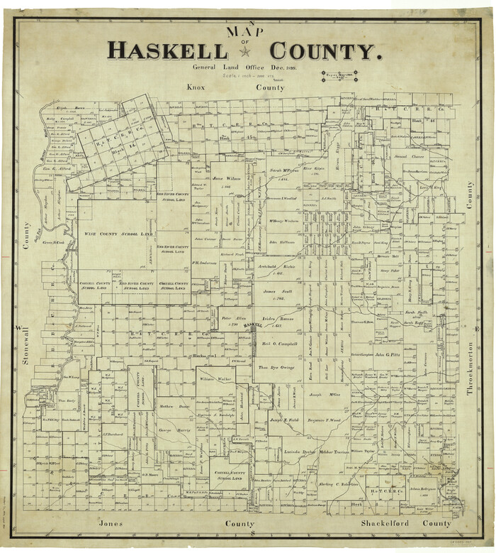 4974, Map of Haskell County, General Map Collection